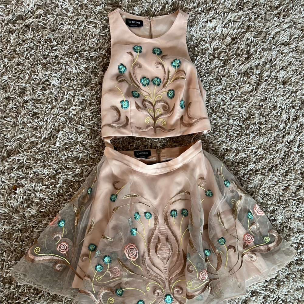 Bebe two piece set and Bebe peplum top
